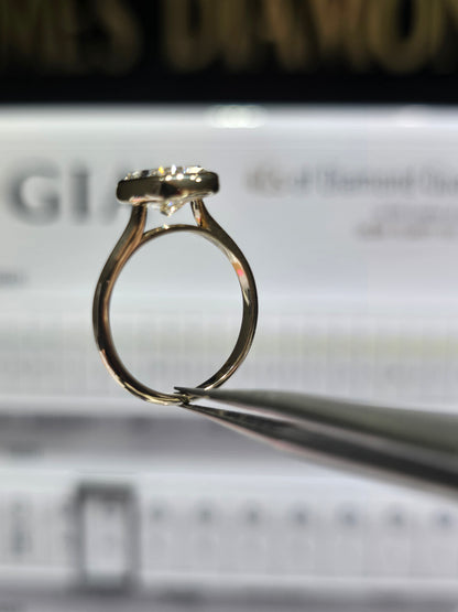 Bezel Cushion rings 💍 5 Carat E/VS1 💎 IGI Labgrown Diamomd