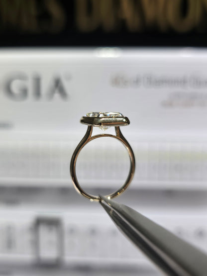 Bezel Radiant rings 💍 5 Carat E/VS1 💎 IGI Labgrown Diamond