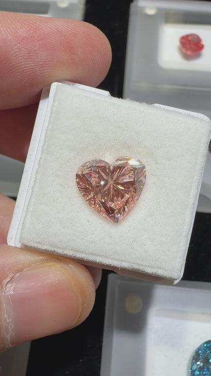 4.03ct Heart Brilliant Lab Grown Diamond – Fancy Intense Pink, VS1, IGI Certified
