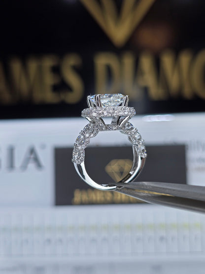 Pear Rings Center 5CT 💎 Total 7.5 Carat 💥