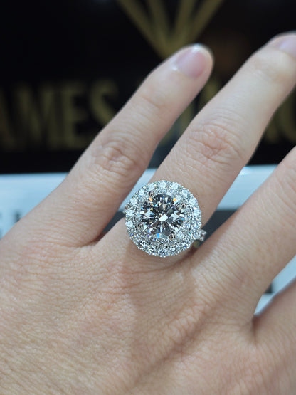 Beautiful Rings 💍 Center Round 3CT E/VS1 🔥