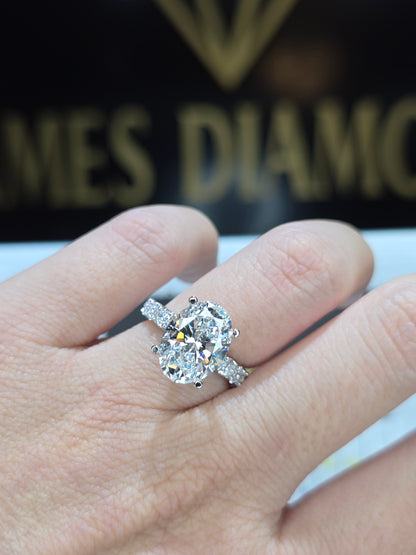 Beautiful Oval rings 💍 Center Oval 5CT E/VS1 💎